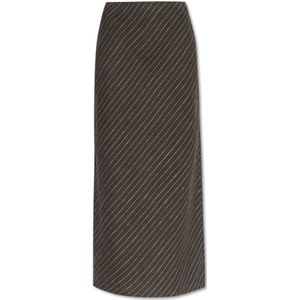 Samsøe Samsøe - Saagneta - Rok - Grijs - Linnen