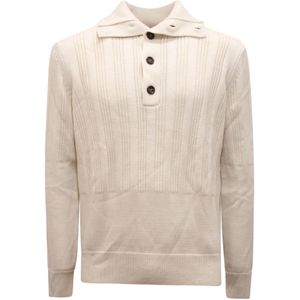 Paolo Pecora, Heren, Truien, Beige, Maat: S Wol,