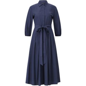 Weekend Max Mara, Dames, Jurken, Blauw, Maat: 2XL Katoen,