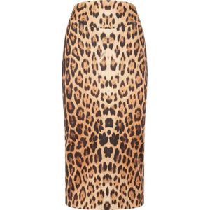 Roberto Cavalli, Dames, Rokken, Bruin, Maat: XS Leer,