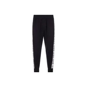Dsquared2 Zwarte joggingbroek met elastische tailleband , Black , Heren , Maat: XL