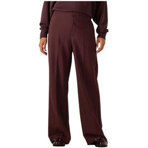 MOS Mosh, Dames, Broeken, Rood, Maat: S Leer,