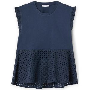 Motivi, Dames, Tops, Blauw, Maat: XS Katoen,
