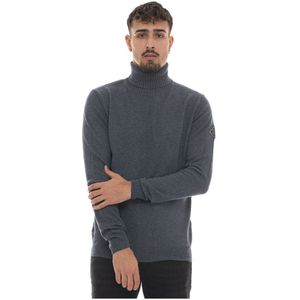 Roy Roger's, Heren, Truien, Grijs, Maat: XL Wol,