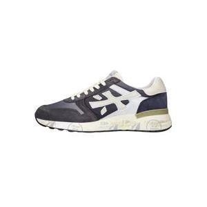 Premiata Blauwe Mick Lage Sneakers , Blue , Heren , Maat: 39 EU