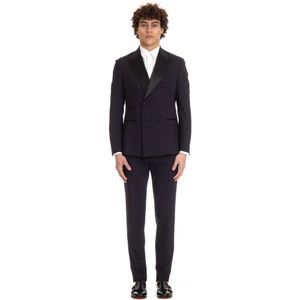 Eleventy, Heren, Pakken, Blauw, Maat: M Wol,