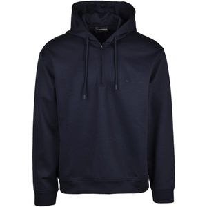 Emporio Armani, Heren, Sweatshirts & Hoodies, Blauw, Maat: 2XL Wol,