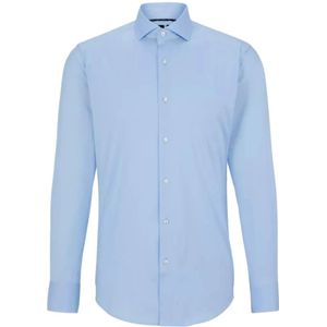 Hugo, Heren, Overhemden, Blauw, Maat: S Jersey,