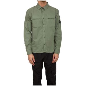 C.p. Company, Heren, Overhemden, Groen, Maat: XL Katoen,