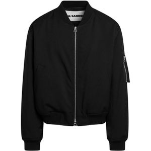 Jil Sander, Heren, Jassen, Zwart, Maat: XS Poliester,