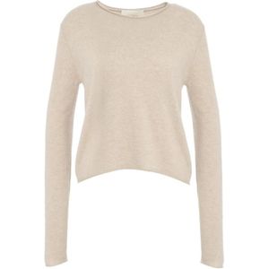 Lisa Yang, Dames, Truien, Beige, Maat: S Kasjmier,