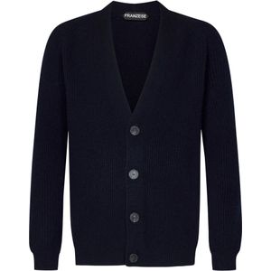 Franzese Collection, Heren, Truien, Blauw, Maat: S Kasjmier,