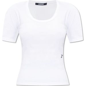 Jacquemus, Dames, Tops, Wit, Maat: XS Katoen,