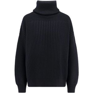 Moncler, Dames, Truien, Zwart, Maat: XS Wol,