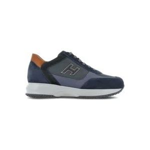 Hogan Blauwe Interactive H Sneakers , Blue , Heren , Maat: 39 1/2 EU