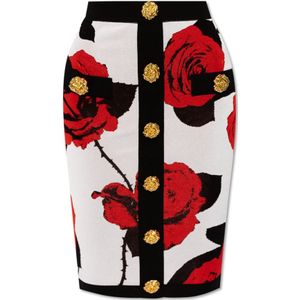 Balmain Bloemenrok , Multicolor , Dames , Maat: S