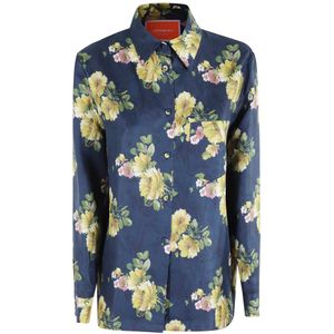 La DoubleJ, Dames, Blouses & Shirts, Veelkleurig, Maat: S Zijde,