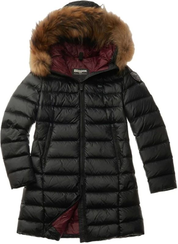 Blauer, Dames, Mantels, Zwart, Maat: L Leer,