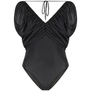 Pinko, Dames, Tops, Zwart, Maat: XS Nylon,