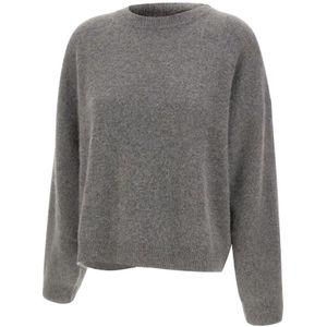 Loulou Studio, Dames, Truien, Grijs, Maat: M Wol,