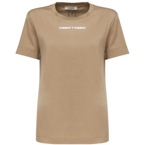 Max Mara, Dames, Tops, Beige, Maat: S Jersey,