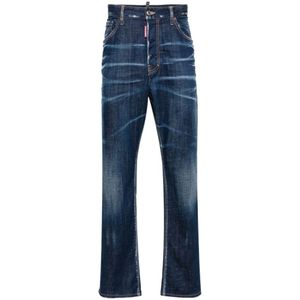 Dsquared2, Heren, Jeans, Blauw, Maat: M Katoen,