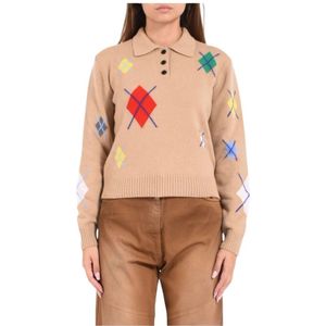 Msgm, Dames, Truien, Bruin, Maat: L Wol,