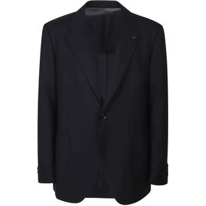 Lardini, Heren, Jassen, Blauw, Maat: 2XL