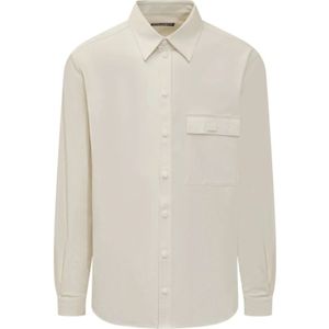 Dolce & Gabbana, Heren, Overhemden, Wit, Maat: L Katoen,