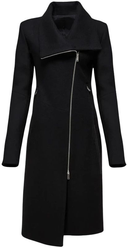 Vsp, Dames, Mantels, Zwart, Maat: XS Wol,