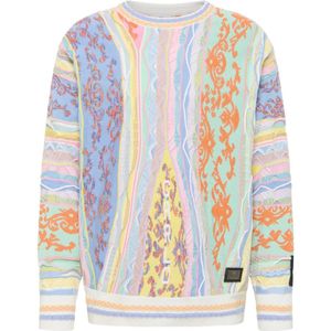 Carlo Colucci - Jacquard Gebreide Trui - Veelkleurig