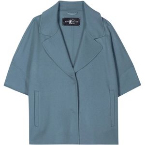 Luisa Cerano, Dames, Jassen, Blauw, Maat: XS Wol,
