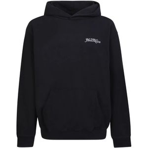 Sporty & Rich, Heren, Sweatshirts & Hoodies, Zwart, Maat: M Katoen,