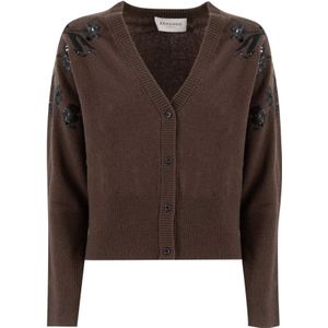 Ermanno Scervino, Dames, Truien, Bruin, Maat: XS Wol,