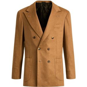 Kiton, Heren, Jassen, Bruin, Maat: L Kasjmier,