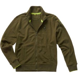 Blauer, Heren, Sweatshirts & Hoodies, Groen, Maat: M Katoen,