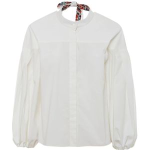 La DoubleJ, Dames, Blouses & Shirts, Wit, Maat: L Katoen,