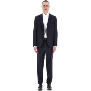 Officine Générale, Heren, Pakken, Blauw, Maat: XL Wol,