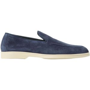 Doucal's, Heren, Schoenen, Blauw, Maat: 44 EU Leer,