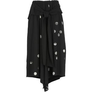 Y-3 - Elastische Rok - Zwart - Met Knoop aan de Voorkant