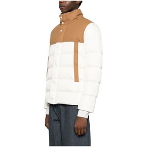 Herno, Heren, Jassen, Wit, Maat: L Leer,