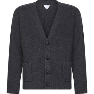 Bottega Veneta, Heren, Truien, Grijs, Maat: S Wol,