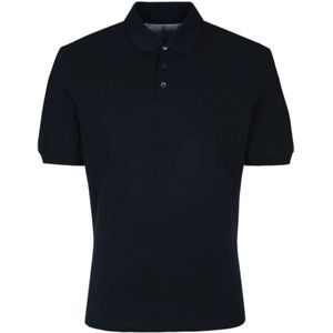 Brunello Cucinelli, Heren, Tops, Blauw, Maat: L Katoen,
