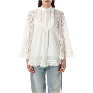 Zimmermann, Dames, Blouses & Shirts, Beige, Maat: M