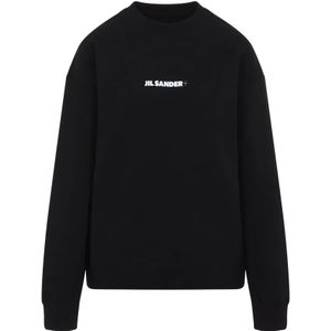 Jil Sander - Zwarte Sweatshirt - Dames - Katoen