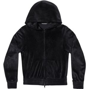 Balenciaga, Dames, Sweatshirts & Hoodies, Zwart, Maat: XS