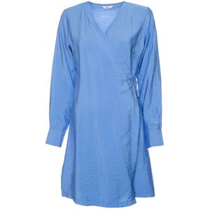 Jurk - V-hals - Effen - Korte Lengte - Viscose - Model VICTORIA