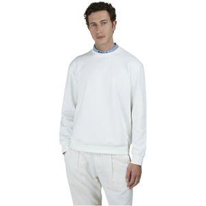 Paul & Shark, Heren, Sweatshirts & Hoodies, Wit, Maat: M Katoen,