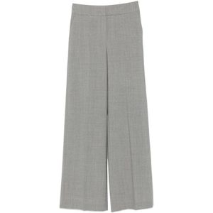 Peserico, Dames, Broeken, Grijs, Maat: S