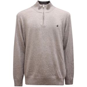 Brooksfield, Heren, Truien, Grijs, Maat: 2XL Wol,